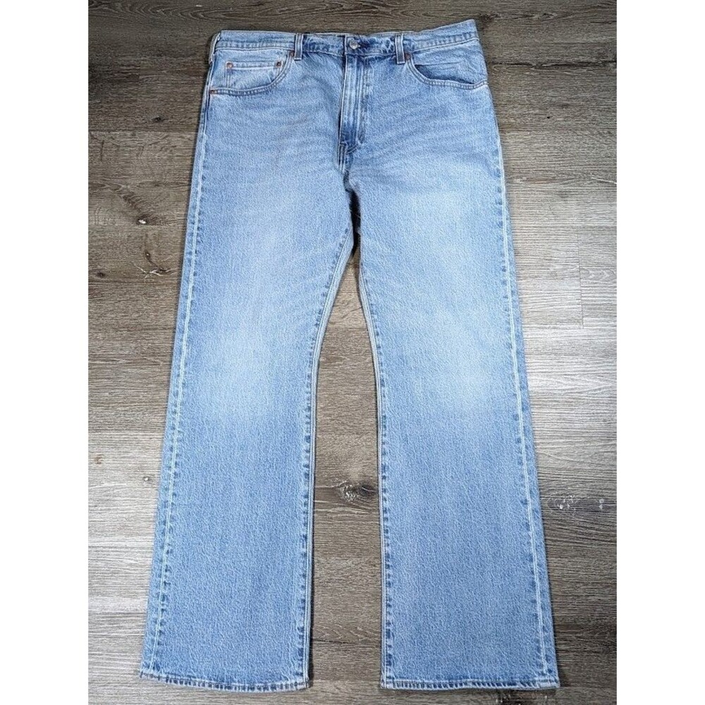 Levi's 517 Bootcut Jeans Mens 38x32 Light Wash Stretch Denim NWT Vietnam